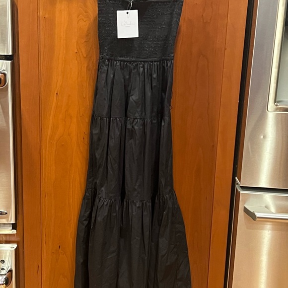 Black maxi strapless dress strapless brand new with tags. BELT does NOT come w - Picture 7 of 10